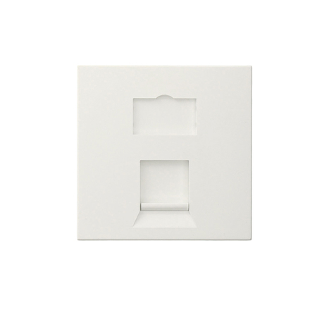 LEVITON WALLPLATES 1PORT 50X50MM INS WH LI150-2W1